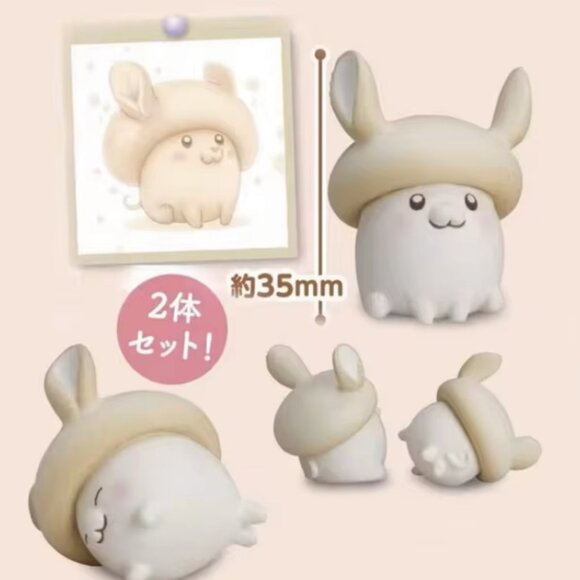 Statso Vegetable Fairy Gachapon Mushroom Bunnies Figurine - Picture 2 of 3